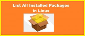 rhel list installed packages