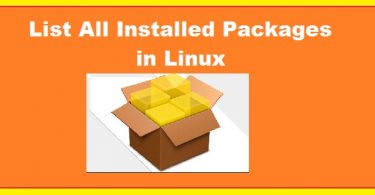 list-installed-packages